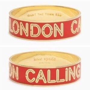 RARE!!  EUC Kate Spade Red London Calling Bangle